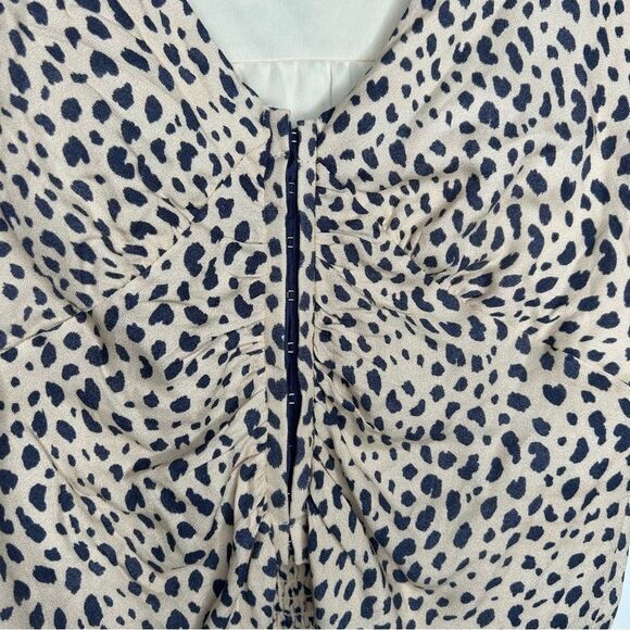 Urban Outfitters Urban Romantics animal print polka dot crop Blouse size small - Picture 8 of 8